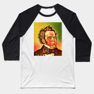 Franz Schubert Snow Portrait | Franz Schubert Artwork 14 Baseball T-Shirt